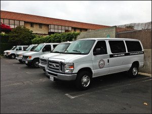 We offer 12 and 15 passenger shuttle vans.