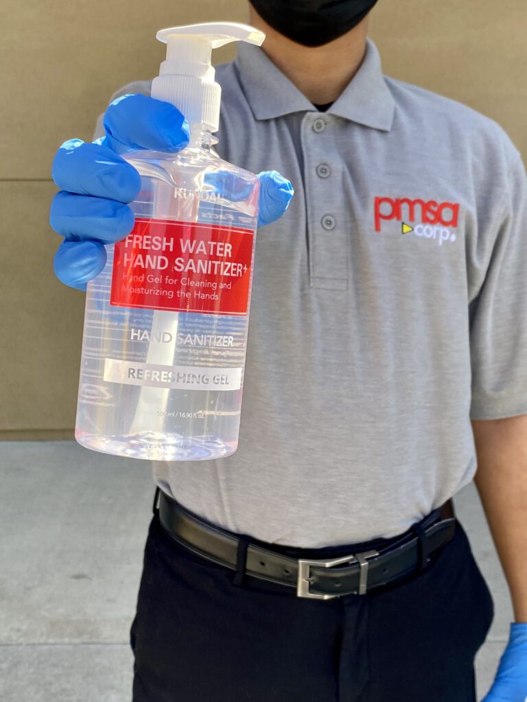 Our Parking Attendant Services Include Hand Sanitizer!